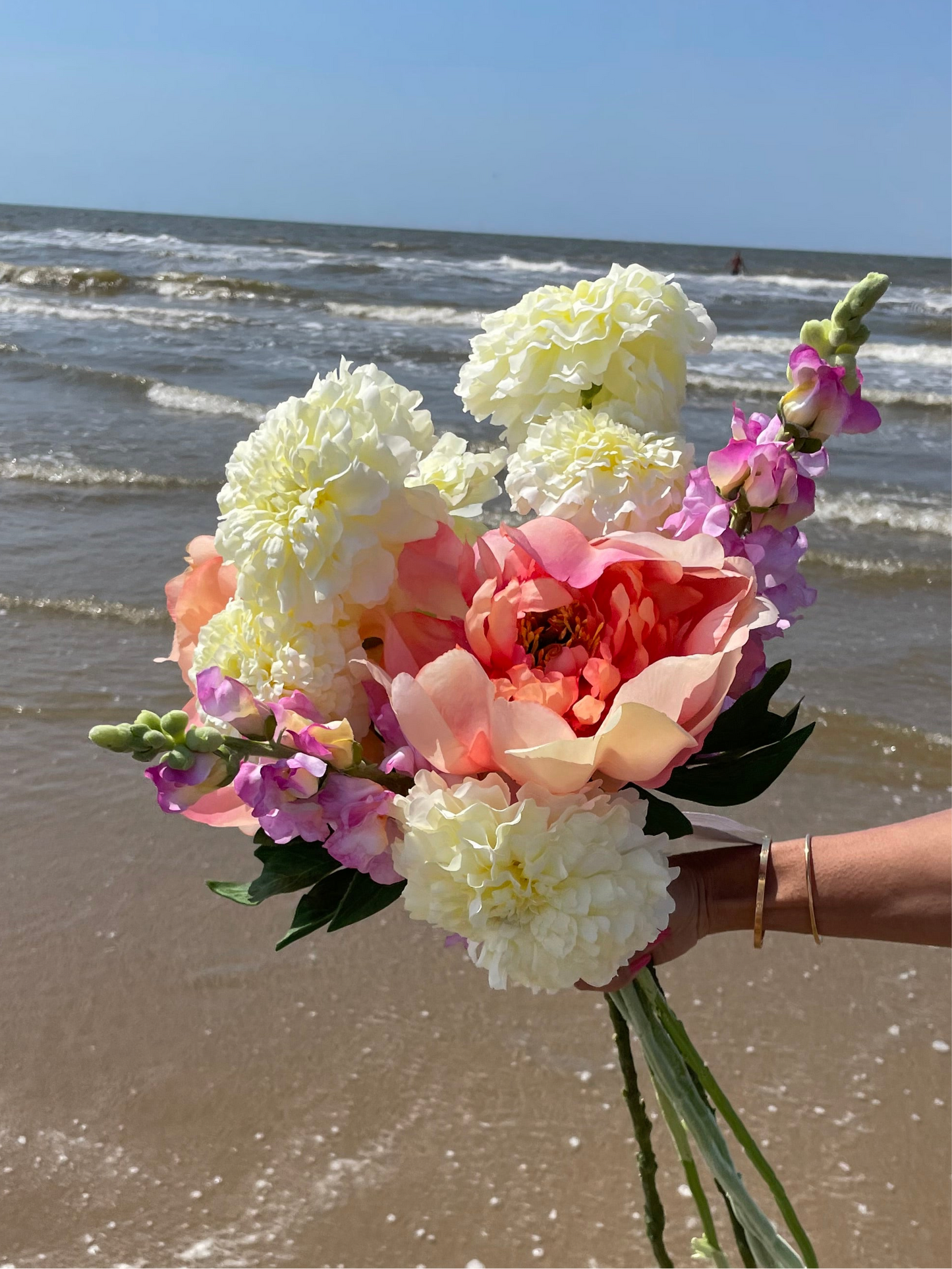 Kunstblumen Bouquet "Creamy Sorbet"
