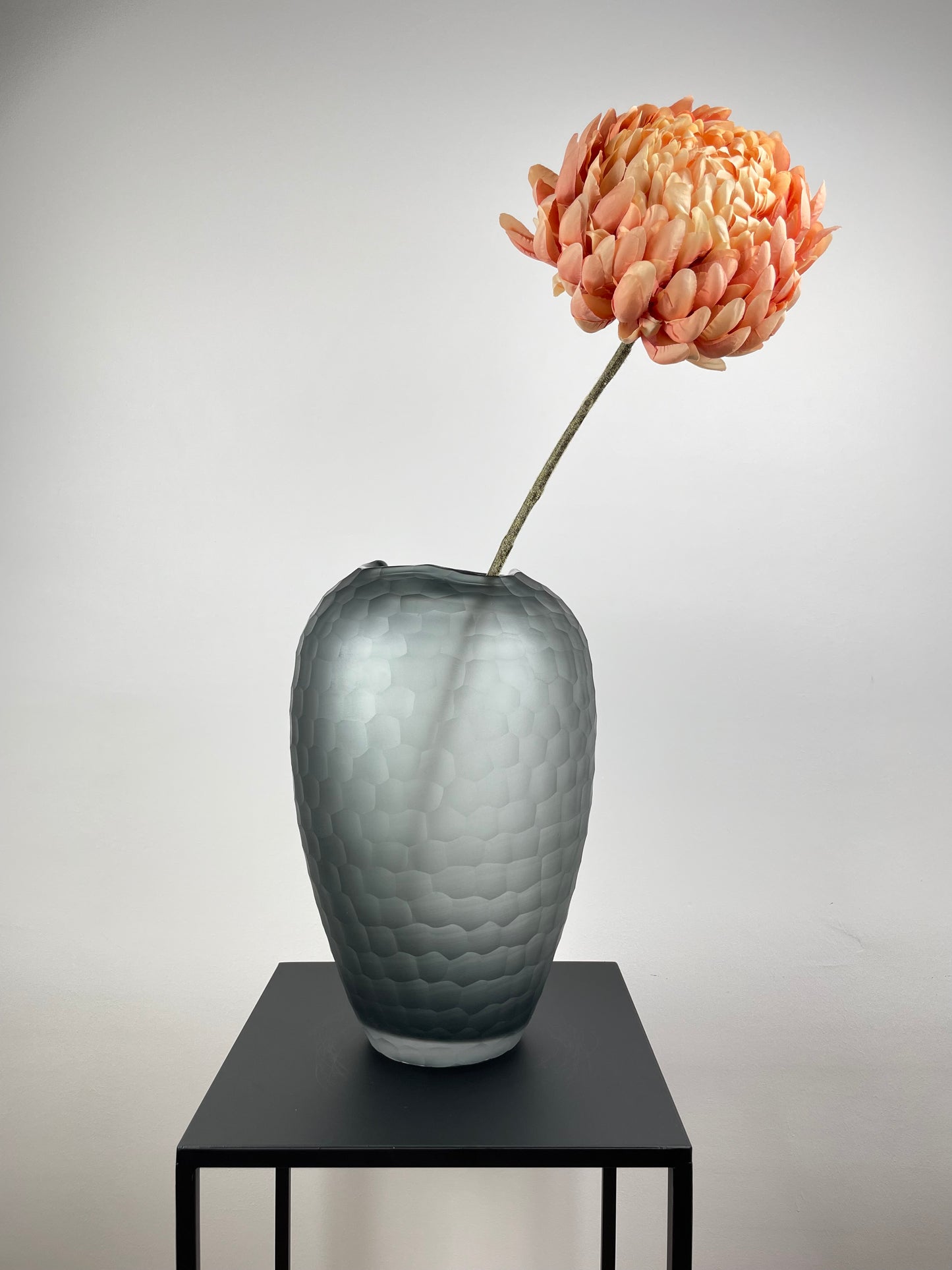 Artificial chrysanthemum, peach, 64cm