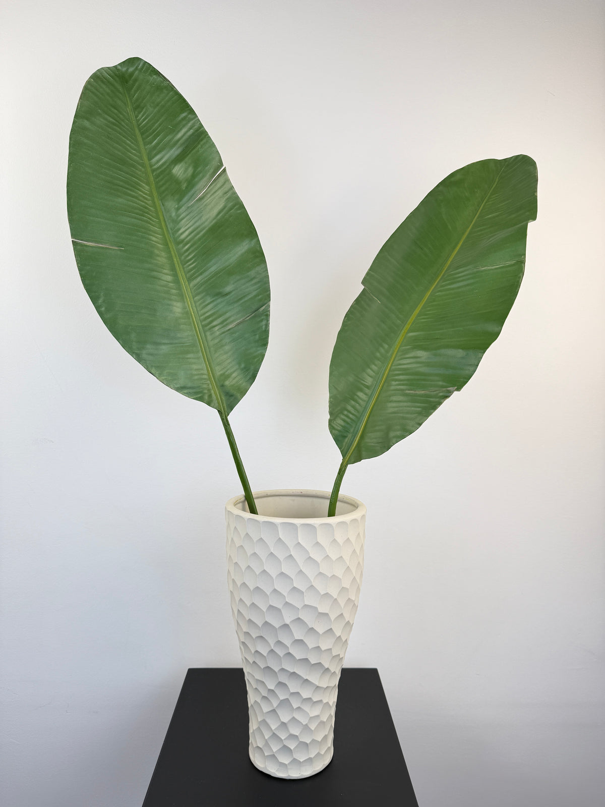Künstliches Strelitzienblatt wie echt, grün, 99cm, Ansicht 3 – Silk-ka