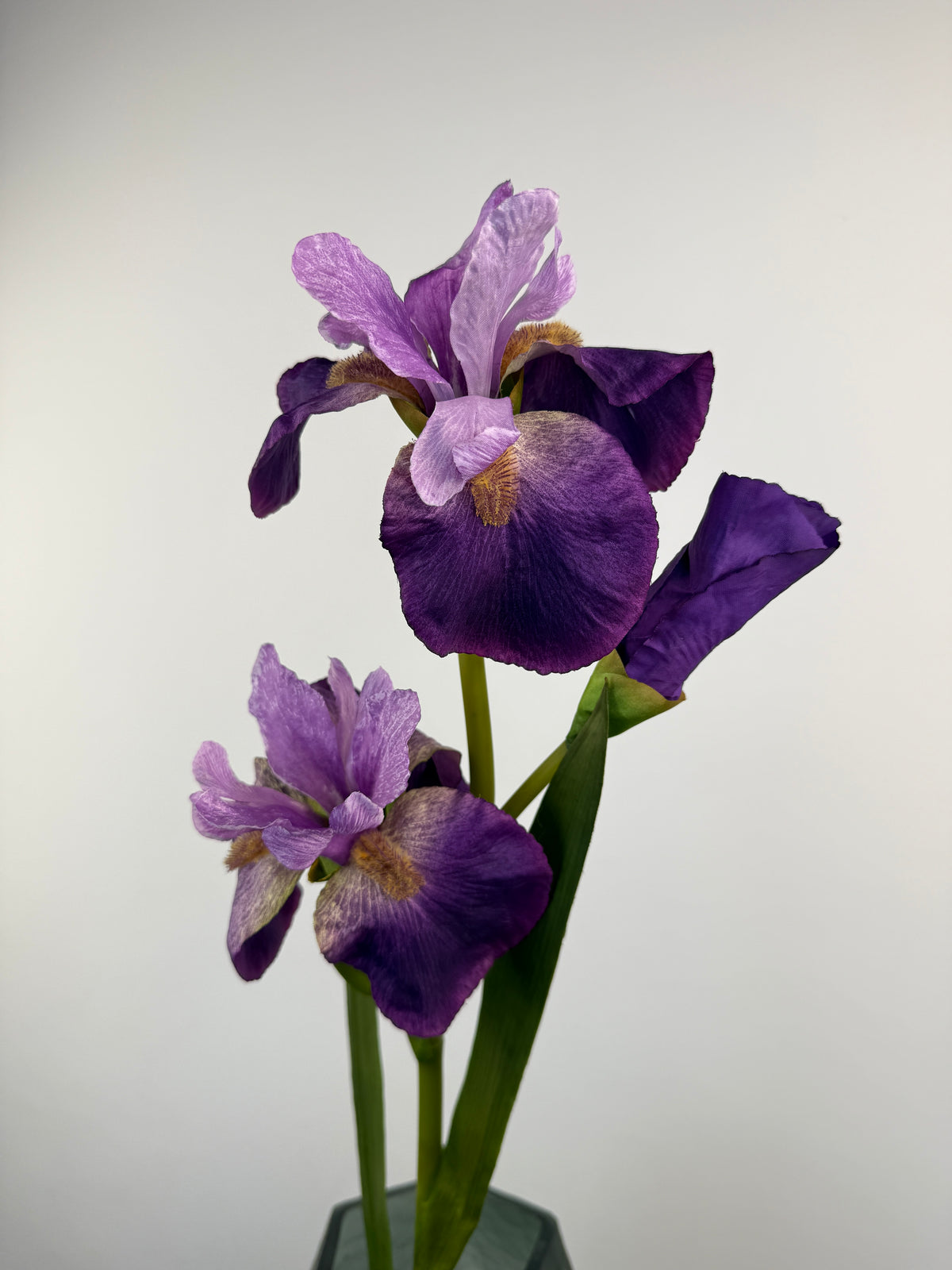 Künstliche Iris wie echt, lila, 77cm, Ansicht 3 – Silk-ka