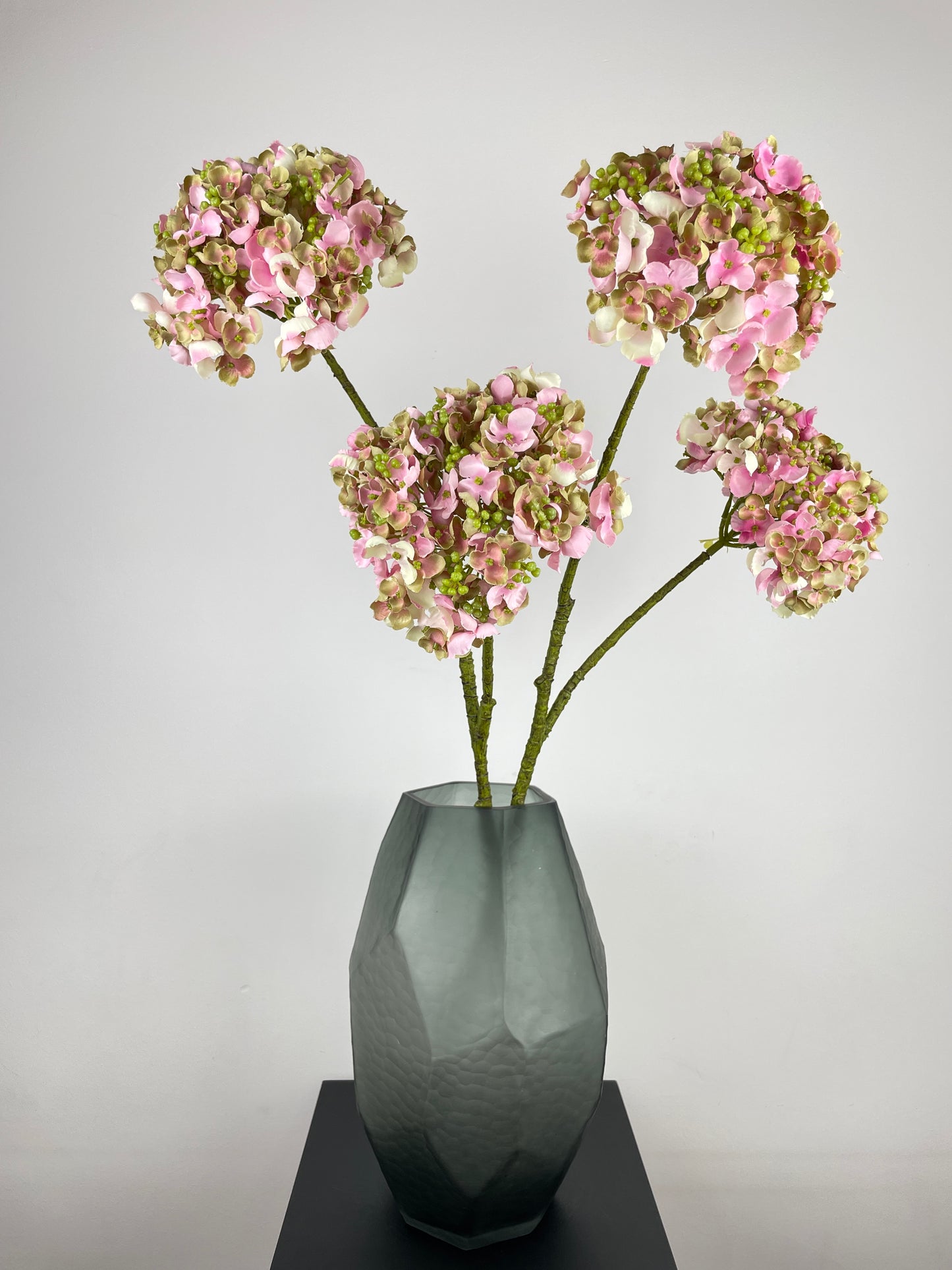 Artificial hydrangea, rose-cream, 81cm