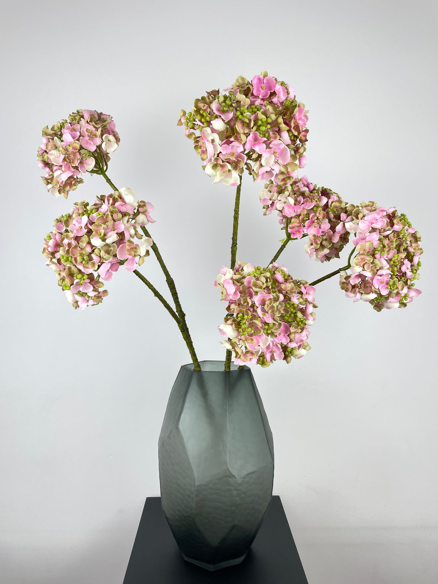 Artificial hydrangea, rose-cream, 81cm
