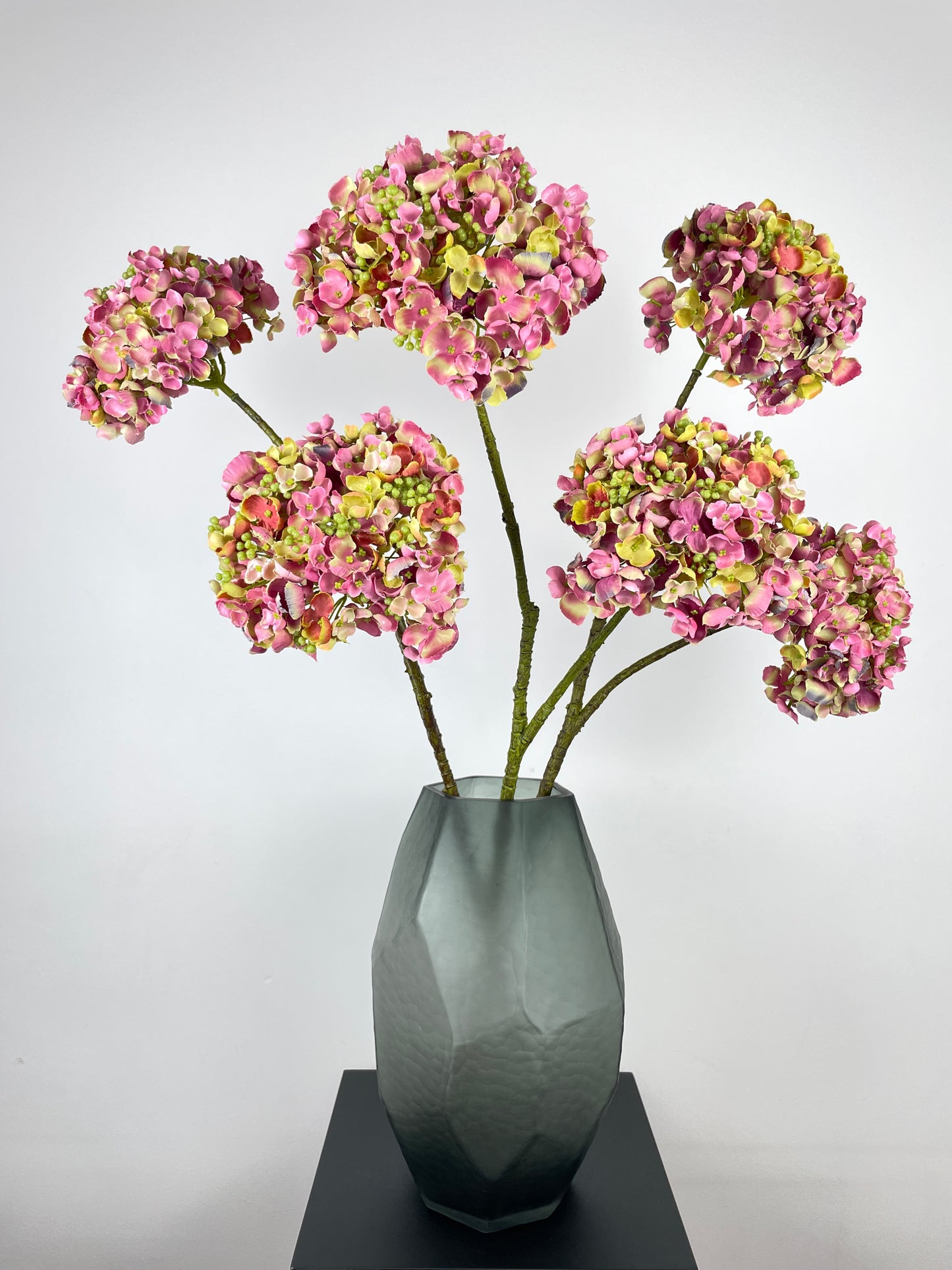 Artificial hydrangea, mauve-pink, 81cm