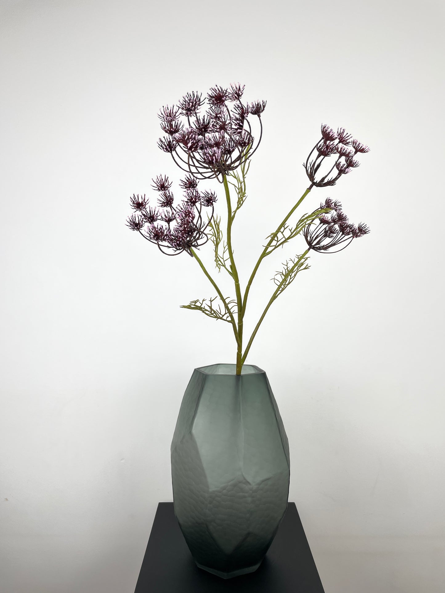 Artificial dill blossom, dark purple, 82cm
