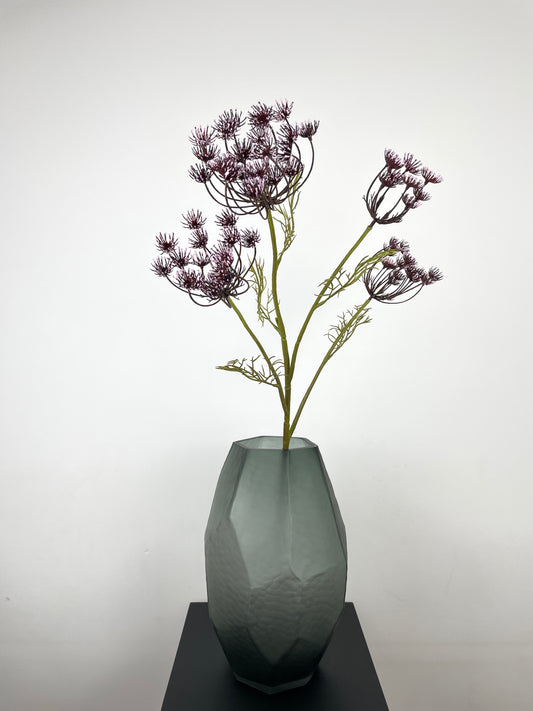 Künstliche Dillblüte, dunkel violet, 82cm