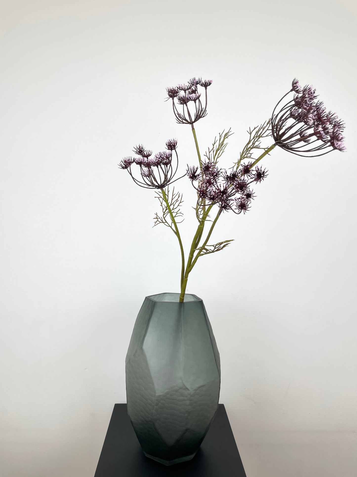 Artificial dill blossom, dark purple, 82cm