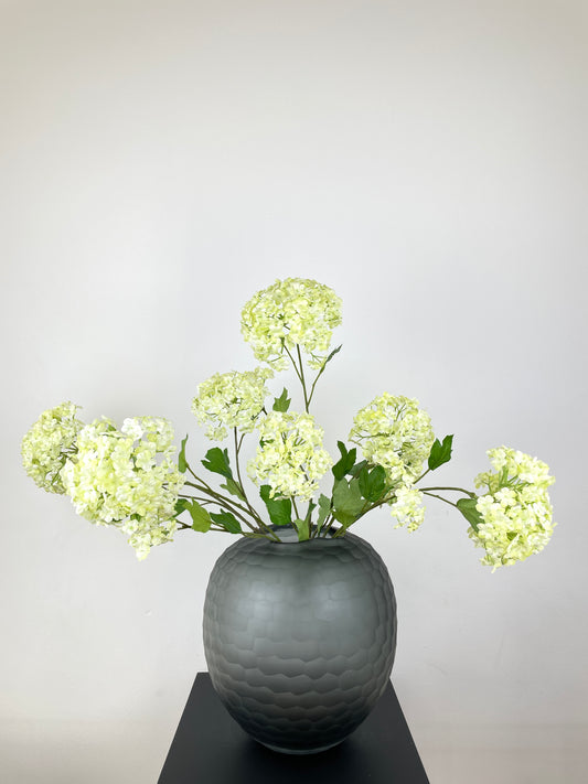 Künstlicher Schneeball, creme-grün