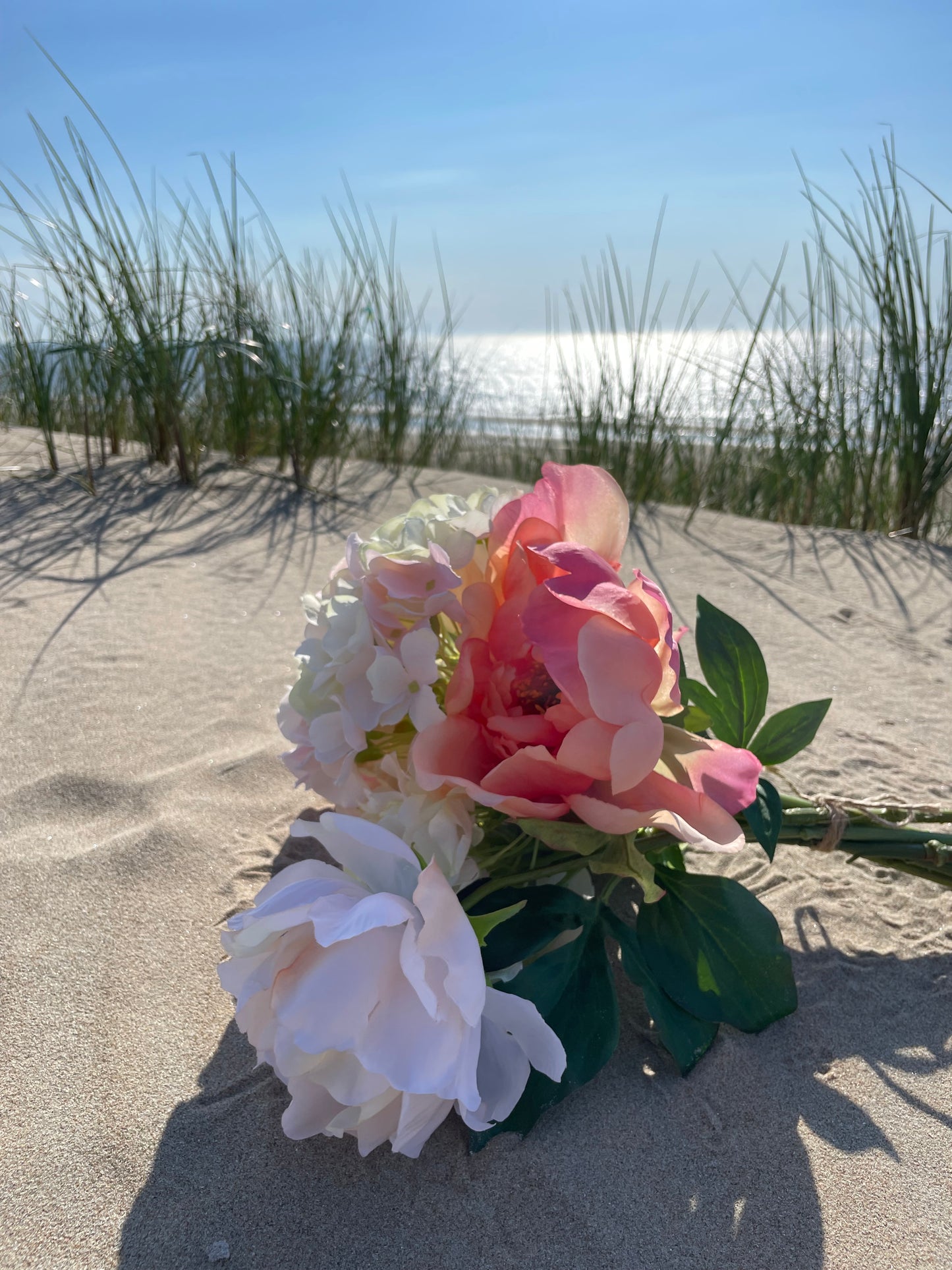 Kunstblumen Bouquet "Peach Breeze"