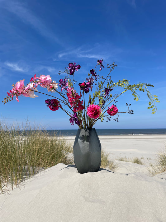 Artificial flower bouquet "Spicemarket" with vase