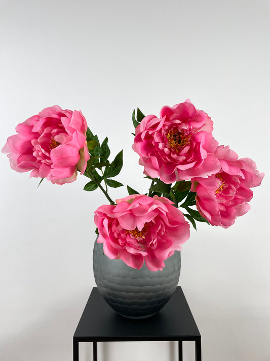 Artificial peony, pink, 61cm