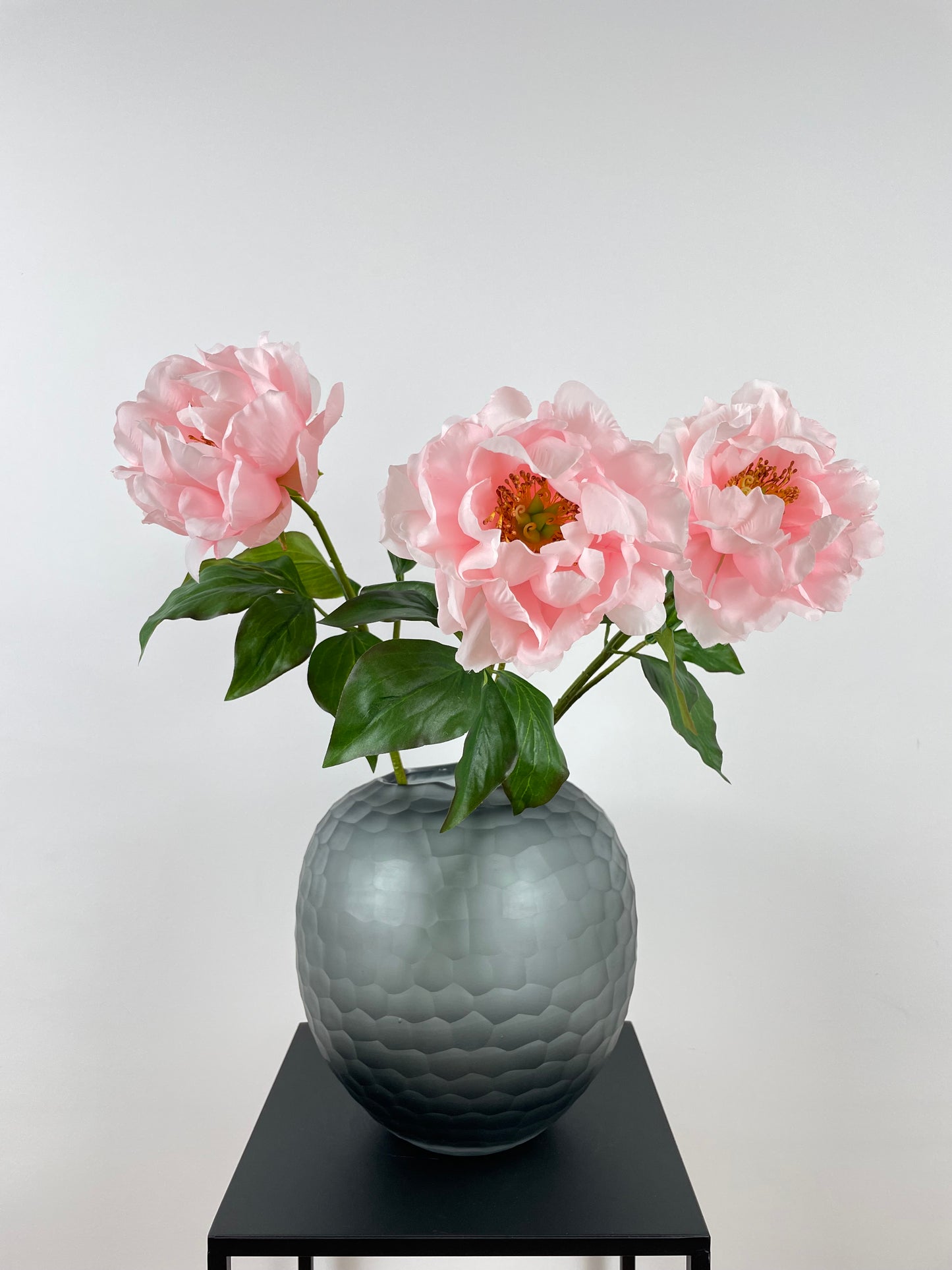 Artificial peony, pink, 56cm