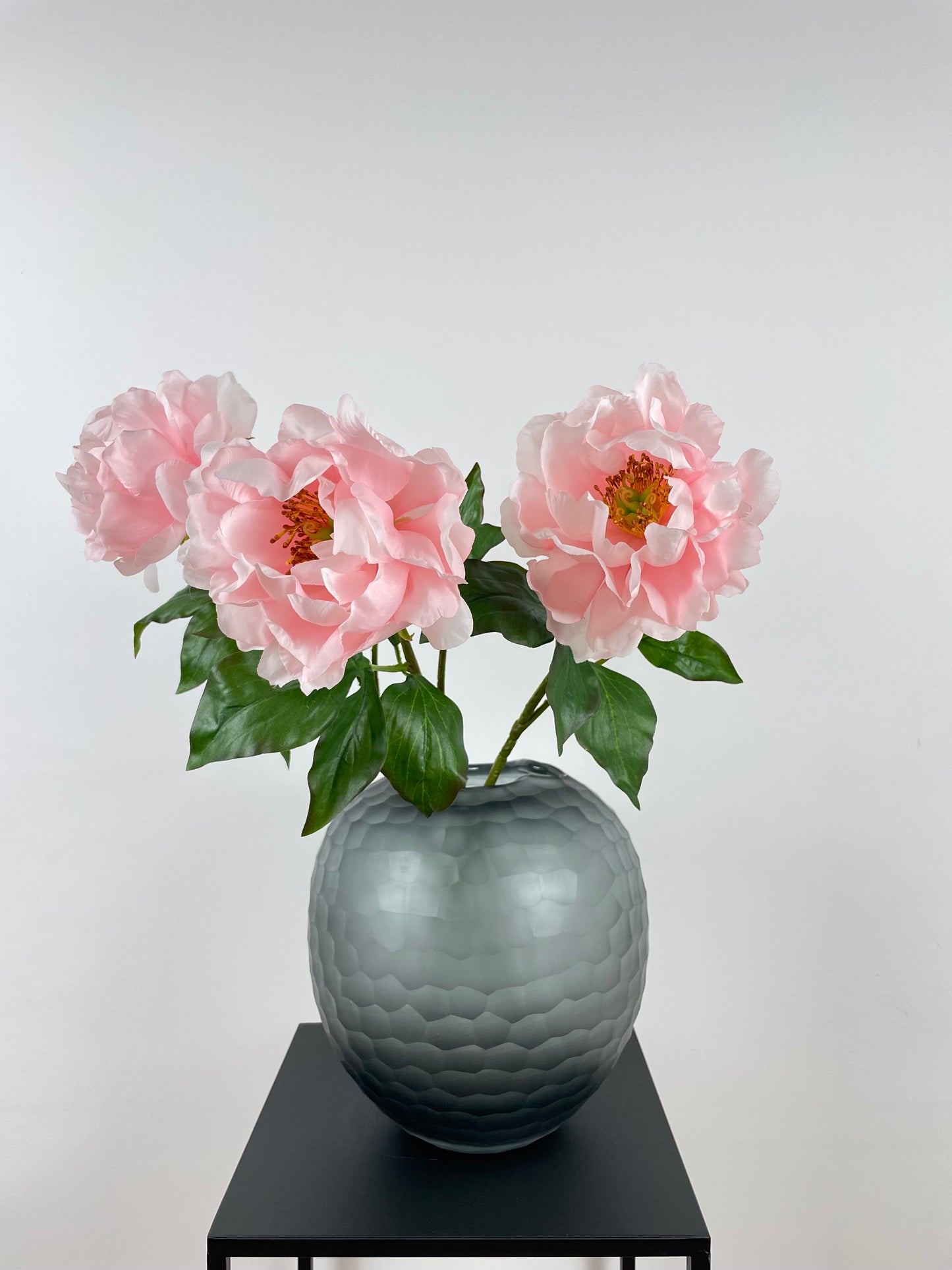 Artificial peony, pink, 56cm