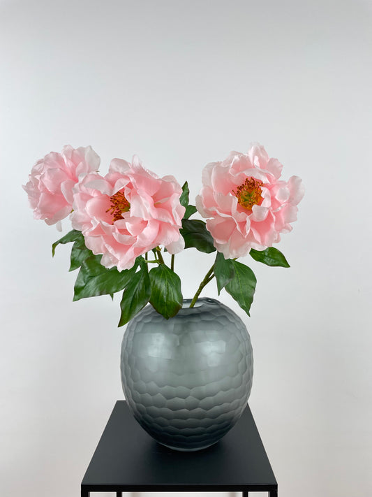 Artificial peony, pink, 56cm