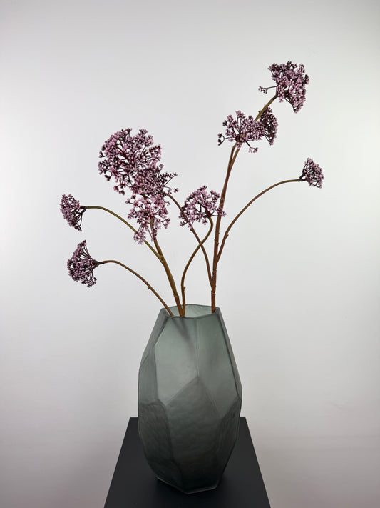 Künstliche Dillblüte wie echt, Bordeaux, 78cm