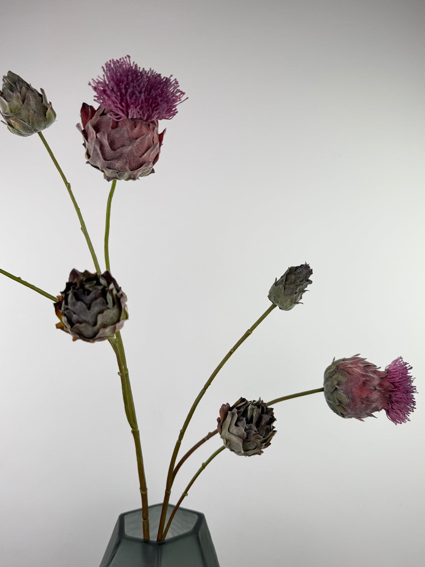 Künstliche Distel wie echt, Violett, 102cm