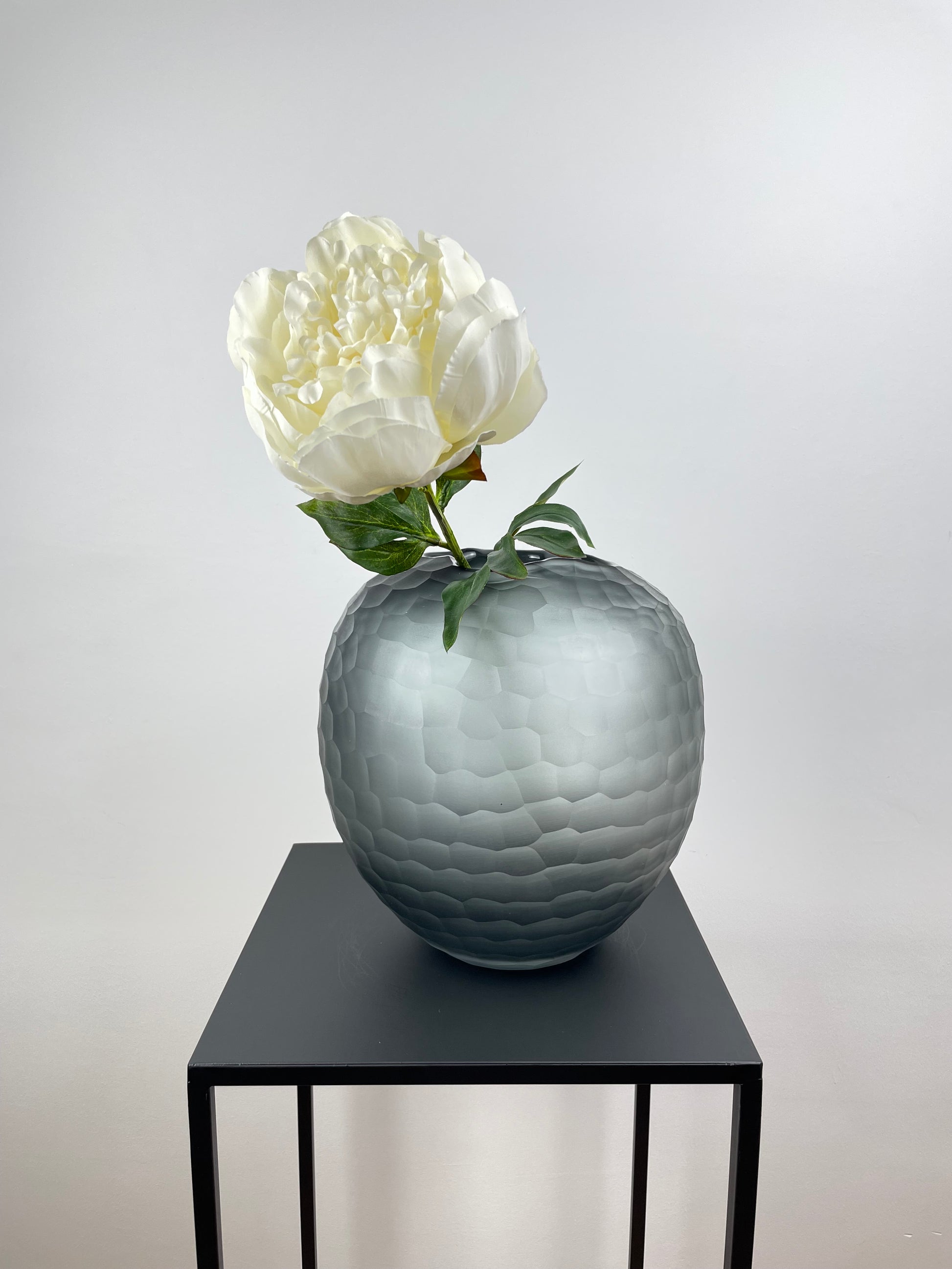 pfingstrose kunstblume weiss hochwertig wie echt 52 cm