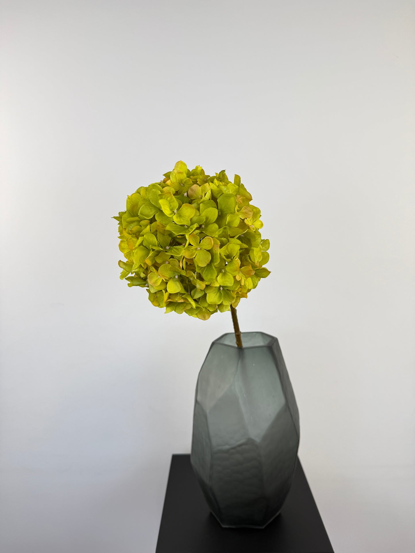 Künstliche Hortensie wie echt, grün, 70cm