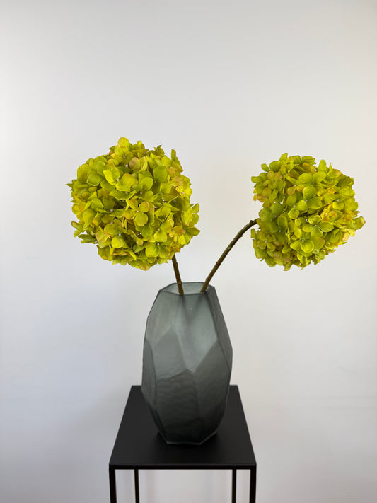 Künstliche Hortensie wie echt, grün, 70cm