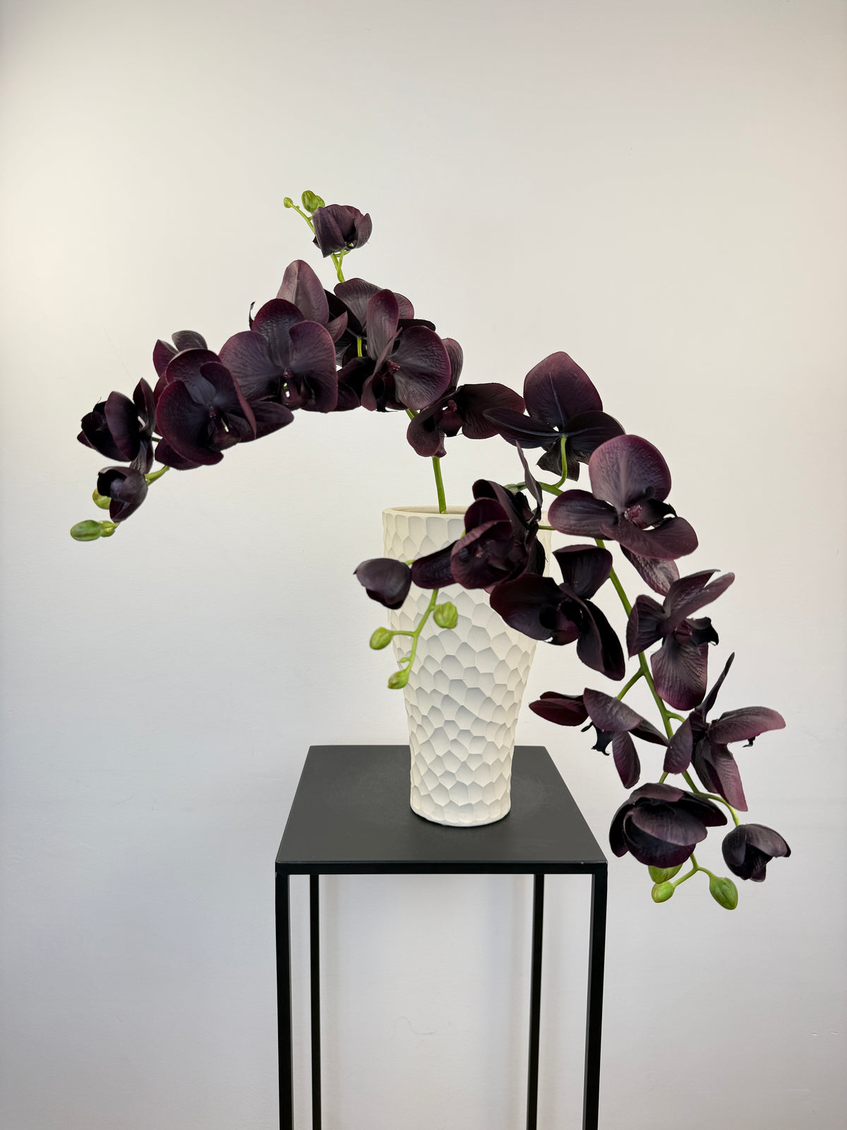 Künstliche Orchidee wie echt, lila, 105cm, Ansicht 3 – Silk-ka