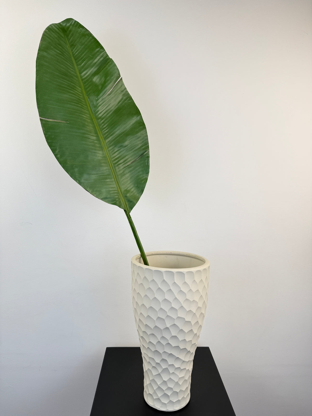 Künstliches Strelitzienblatt wie echt, grün, 99cm – Silk-ka