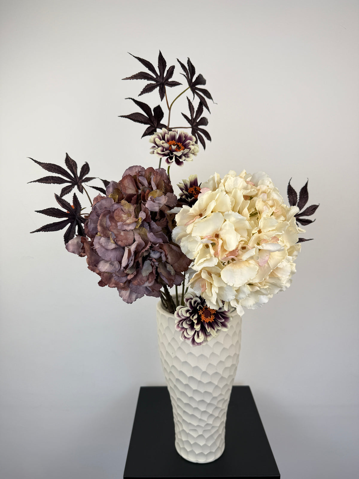 Kunstblumen Bouquet „Chocolate Creme“ wie echt – Silk-ka