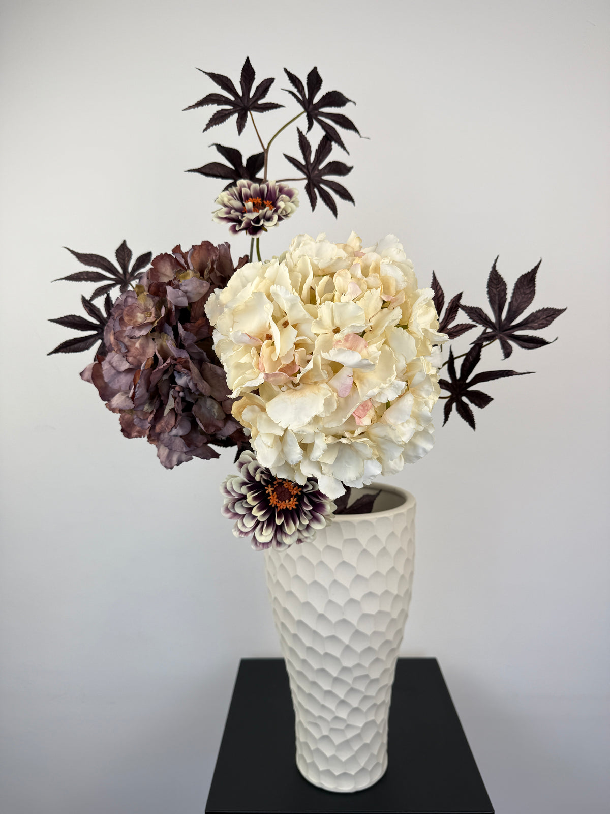 Kunstblumen Bouquet „Chocolate Creme“ wie echt – Silk-ka – Ansicht 3