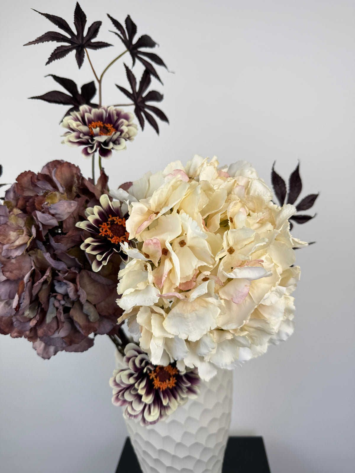Kunstblumen Bouquet „Chocolate Creme“ wie echt – Silk-ka – Ansicht 6