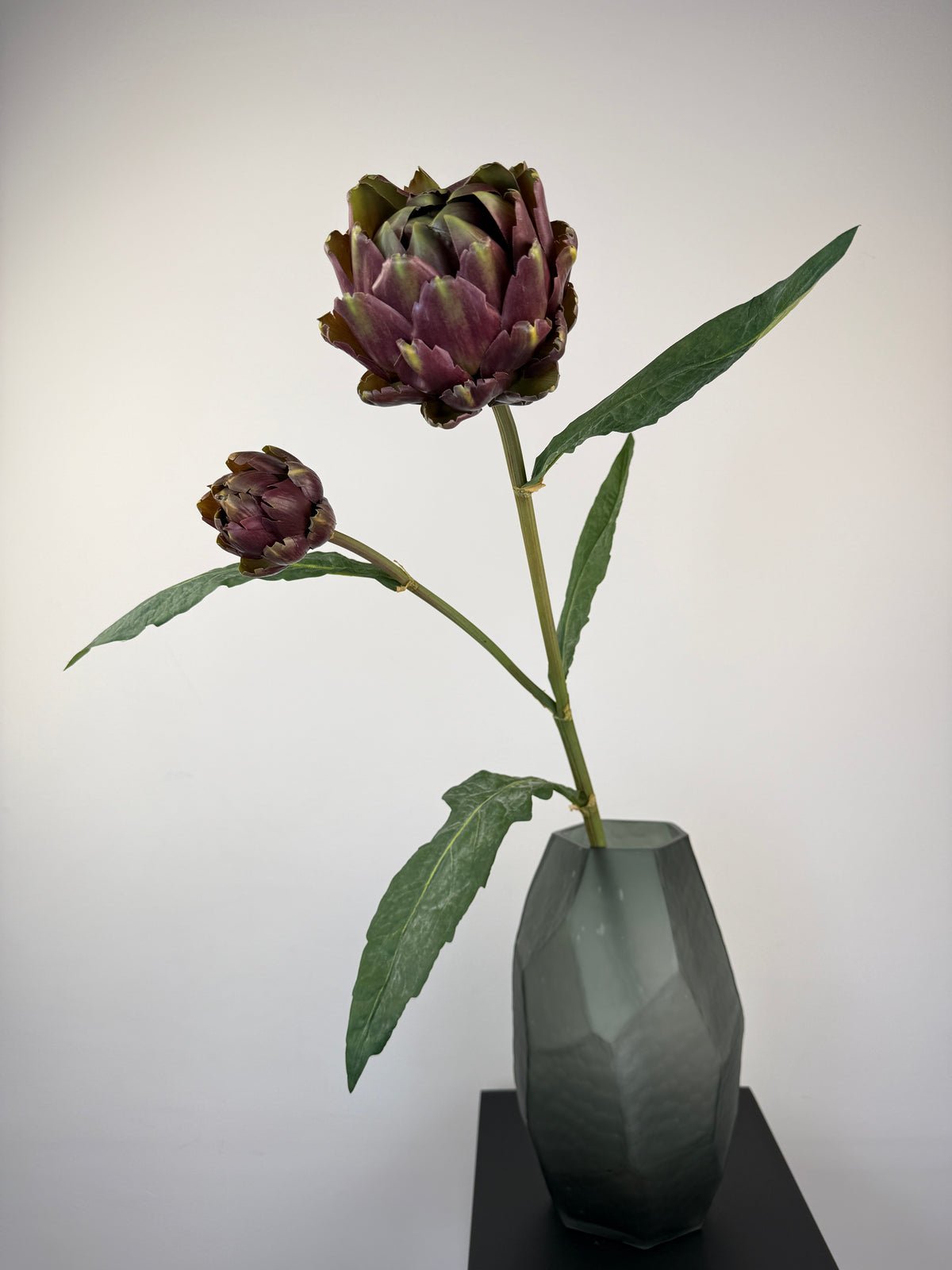 Künstliche Artischocke wie echt, lila, 99cm, Detail der Blüte – Silk-ka