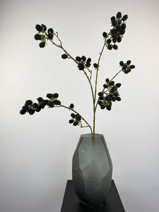 Künstlicher Brombeerzweig wie echt, schwarz, 105cm – Silk-ka