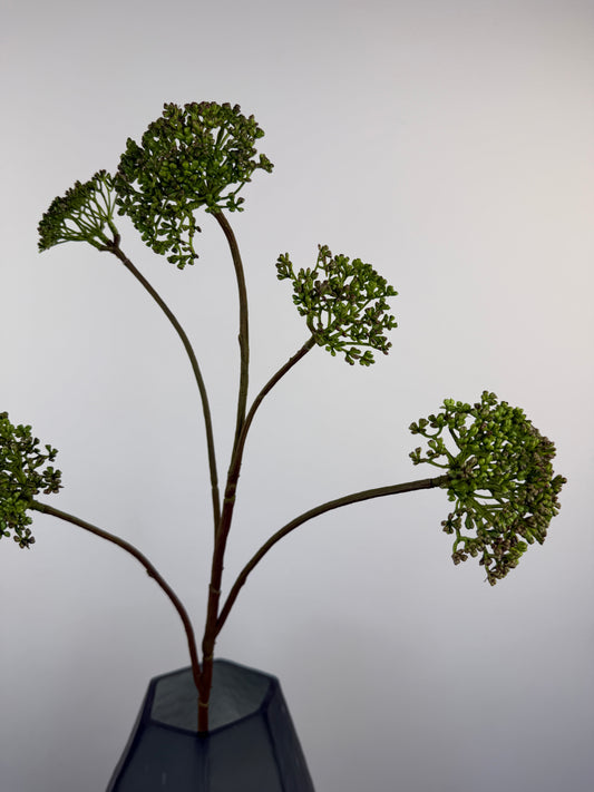 Künstliche Wilde Möhre / Queen Anne's Lace wie echt, grün, 78cm, Ansicht 2 – Silk-ka