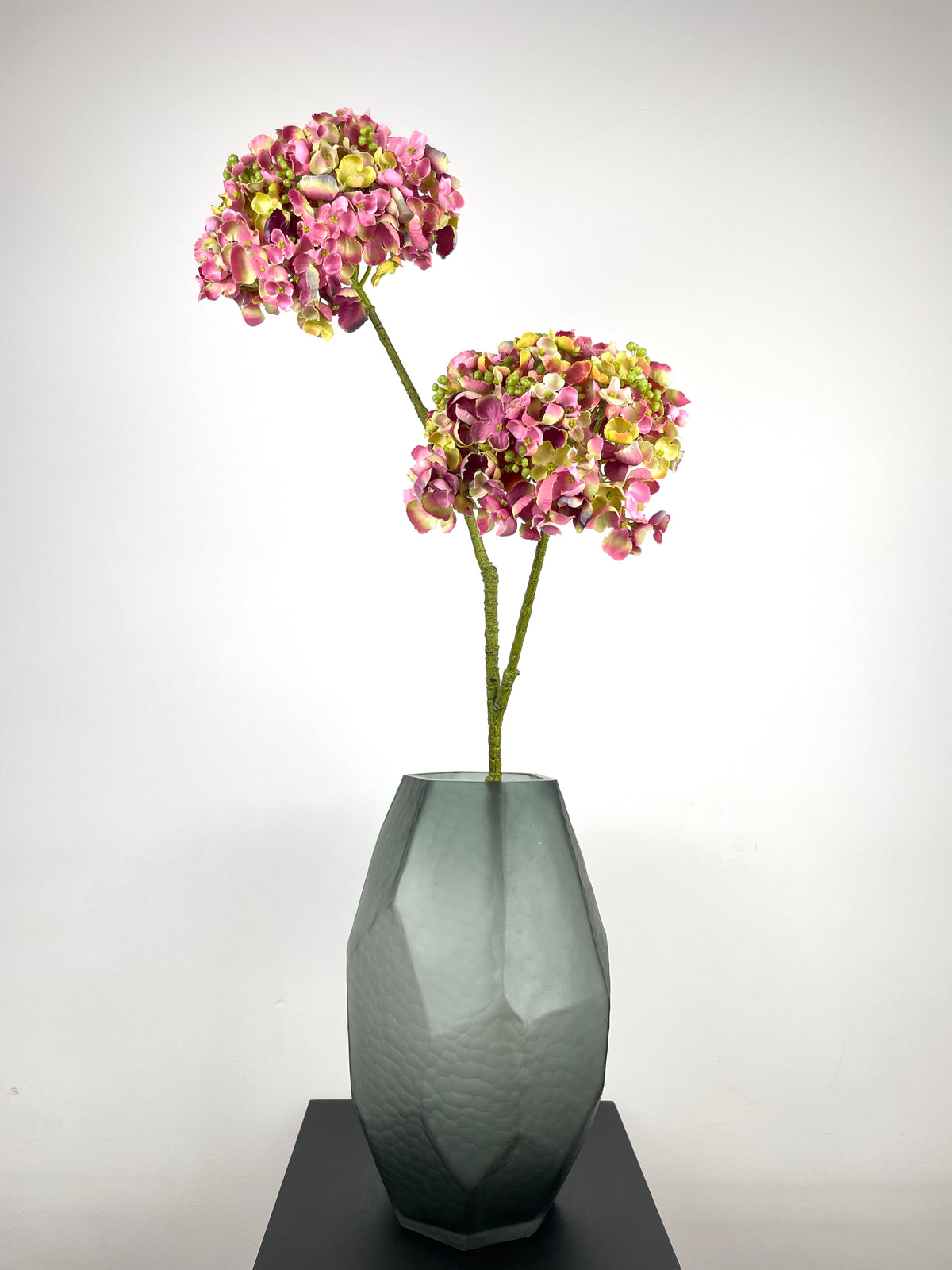 Künstliche Hortensie wie echt, mauve-pink, 81cm –