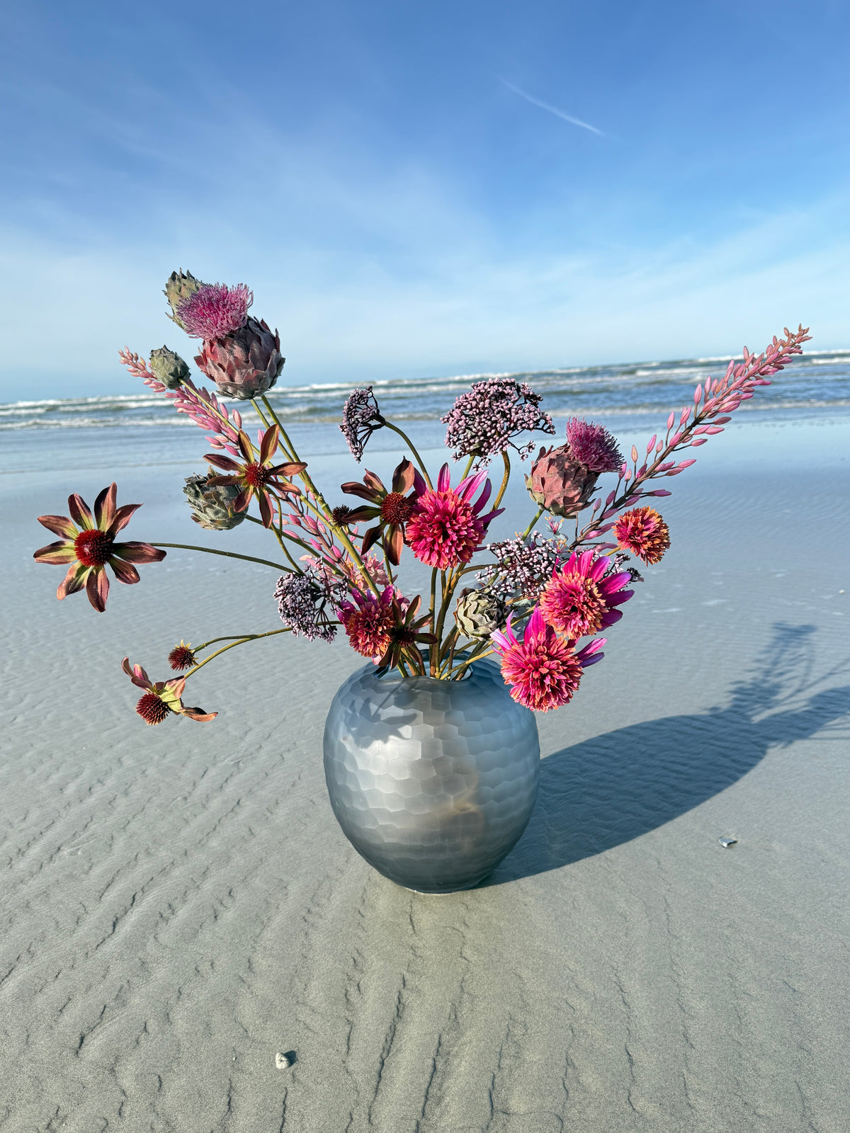 Kunstblumen Bouquet „Velvet Bloom“ – Dillblüten & Beerenzweige wie ech –