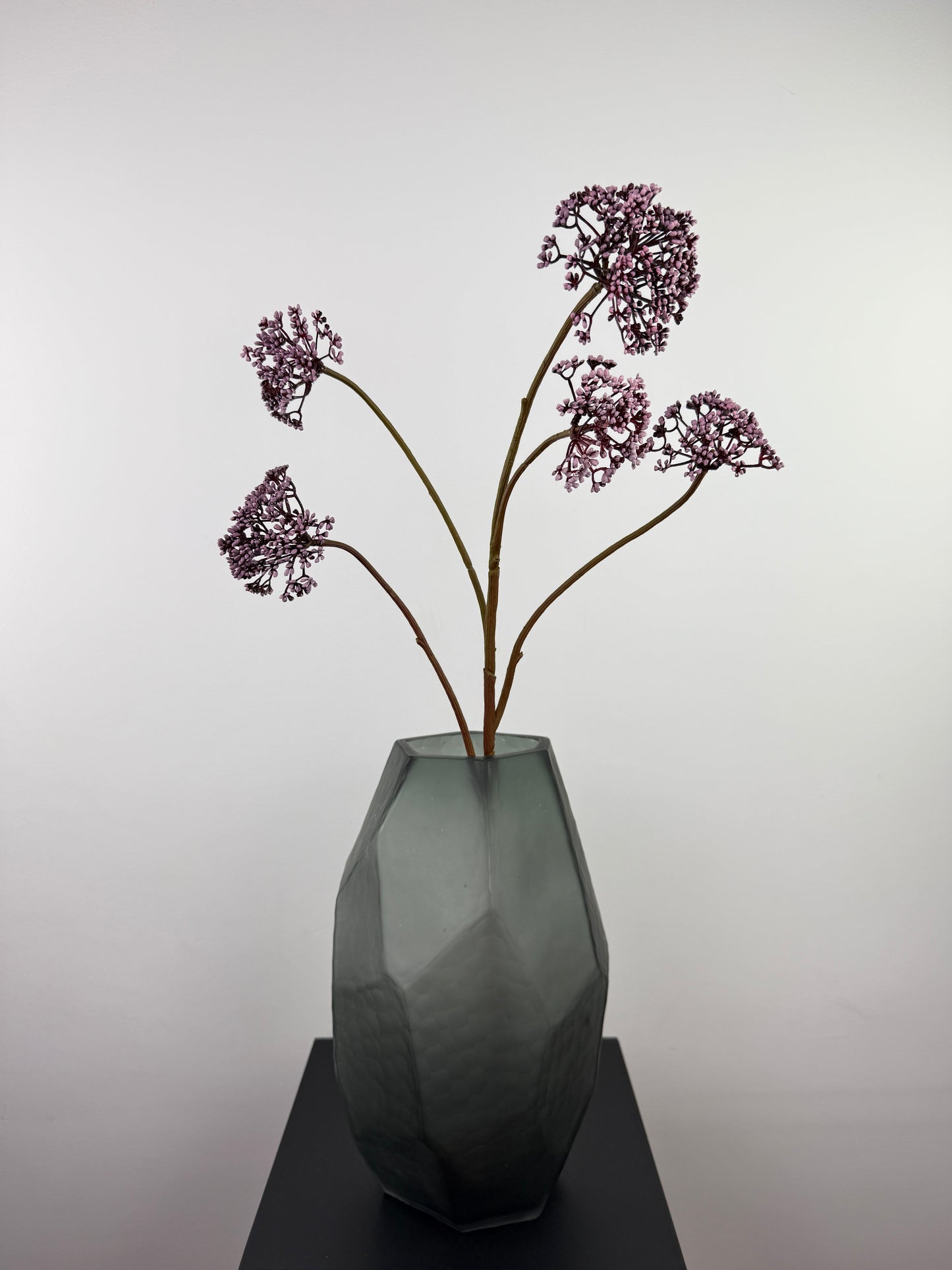 Künstliche Dillblüte wie echt, Bordeaux, 78cm