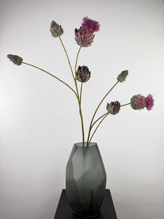Künstliche Distel wie echt, Violett, 102cm