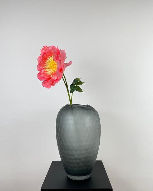 Künstliche Pfingstrose, lachsfarben, 79cm