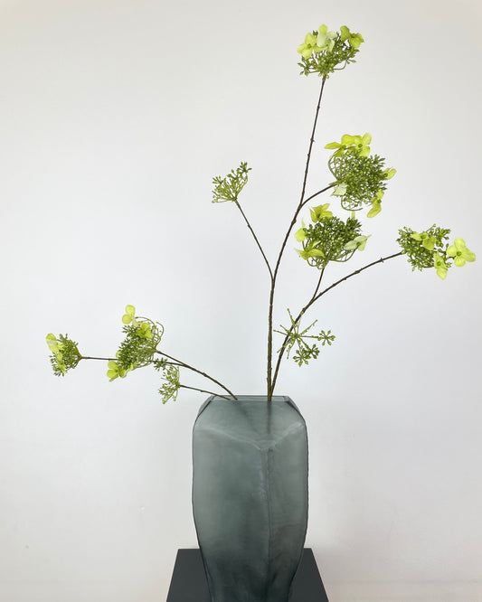 Künstliche Hortensie wie echt, grün, 115cm