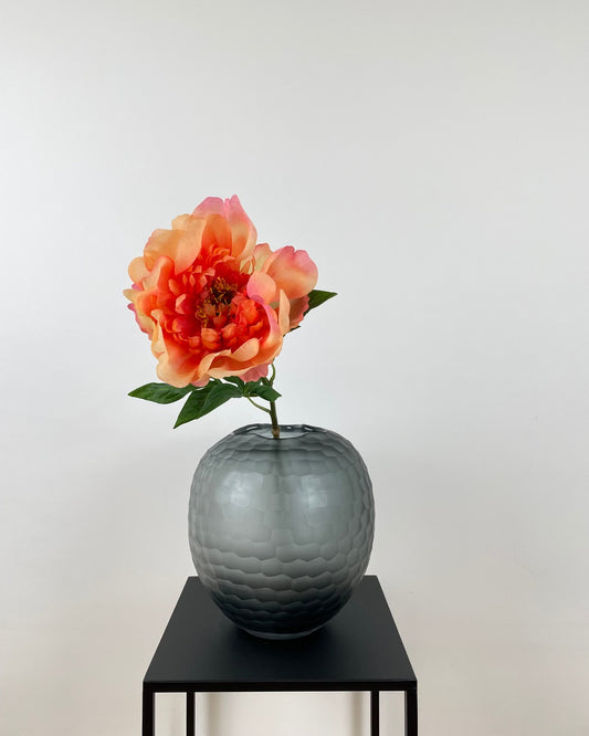 Künstliche Pfingstrose wie echt, pfirsich, 61cm